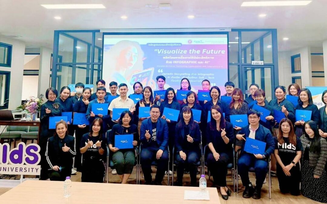 CFA สวทช. ร่วมกับ MIdS CMU จัดฝึกอบรมเชิงปฏิบัติการ หลักสูตร “Visualize the Future: พลิกโฉมการสื่อสารให้มีประสิทธิภาพด้วย Infographic และ AI”